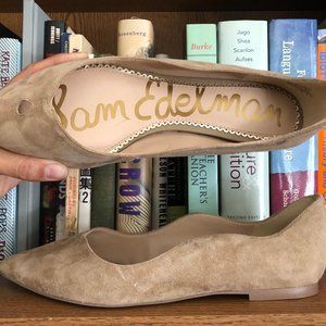 Sam Edelman Rosalie scalloped suede flats